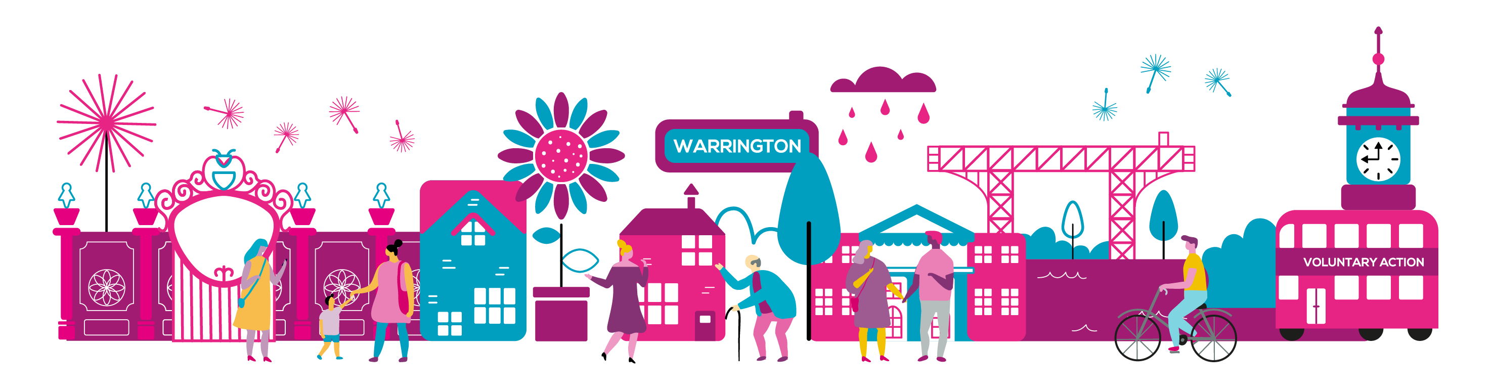 Warrington illustrated skyline