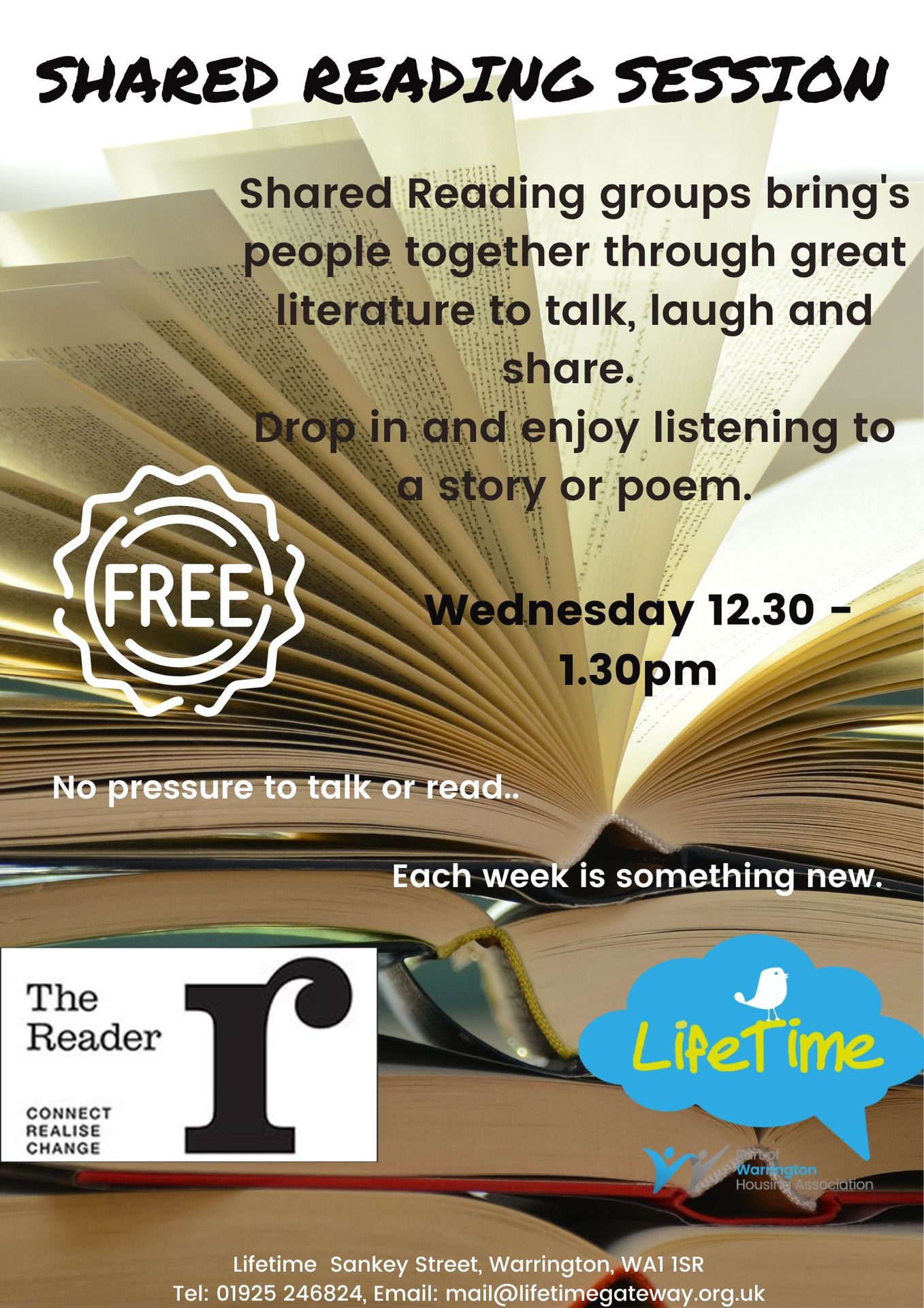 Shared Reading LifeTime poster