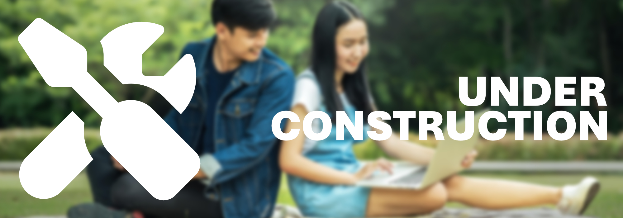 An under construction banner